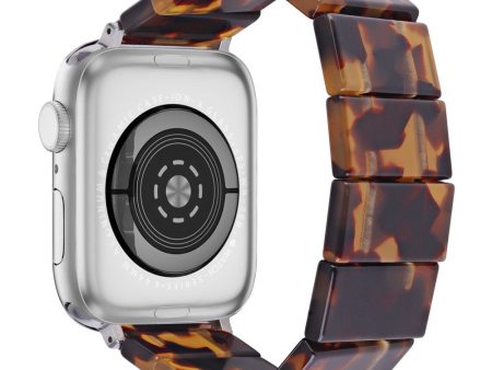 Apple Watch Series 41mm - 40mm - 38mm Resin Blocks Strap - Tortoiseshell Supply