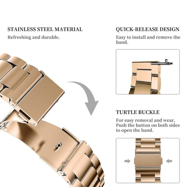 20mm Universal stainless steel watch strap - Rose Gold For Discount