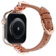 Apple Watch Series 49mm - 45mm - 44mm - 42mm Watch Band - Rose Gold   Brown Hot on Sale