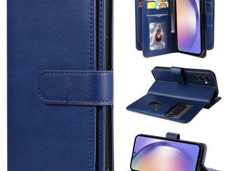 10-slot wallet case for Samsung Galaxy A54 - Blue Online Sale