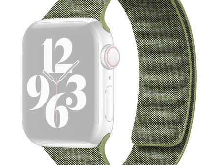 Apple Watch Series 9 41mm denim cloth style strap - Green For Cheap