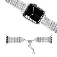 Apple Watch (45mm) rhinestone faux pearl décor watch strap Fashion