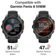 3-pack Garmin Fenix 8 51mm Screen Protector HD Clear Watch Screen Film For Sale