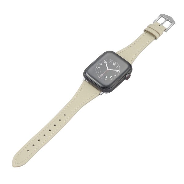 Apple Watch Series 8 (41mm) genuine leather watch strap - Beige Supply