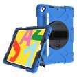 iPad 10.2 (2019) 360 degree durable dual color silicone case - Blue Outer Layer   Black Online Hot Sale