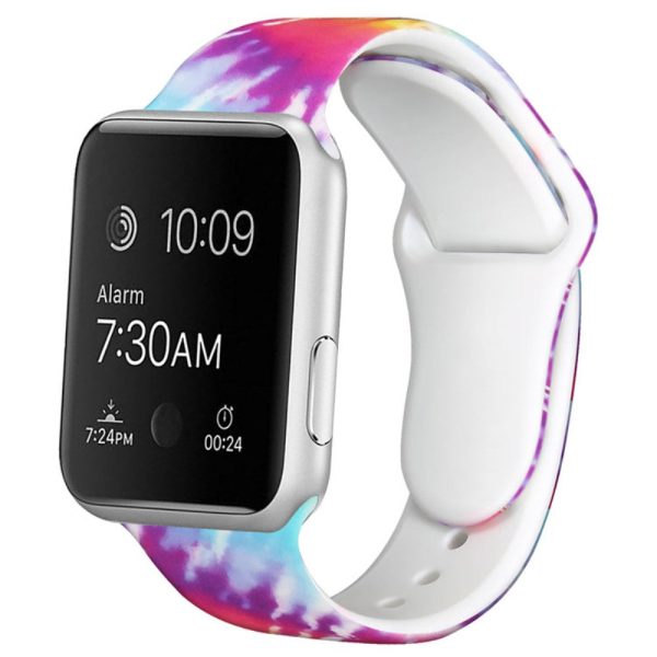 Apple Watch Series 8 (41mm) cool pattern silicone watch strap - Tie-dyed Discount