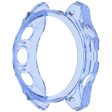 Garmin Fenix 8 47mm Flexible Case Drop-Proof Half Guard Watch Case Cover - Transparent Blue For Cheap