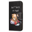 Wonderland Motorola Moto G24 flip case - Bear Discount