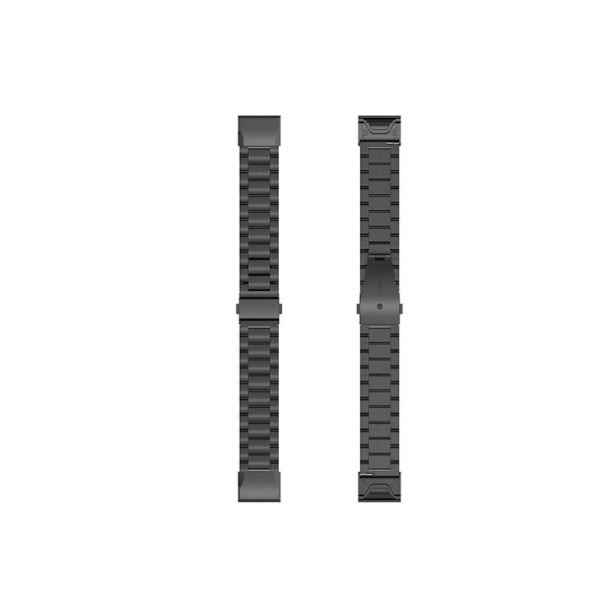 20mm stainless steel watch strap with folding clasp for Garmin watch - Black Online now