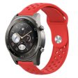 22mm Huawei Watch 2 Pro silicone watch band - Red Online Hot Sale