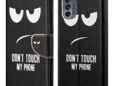 Wonderland Motorola Moto G62 5G flip case - Don t Touch My Phone For Discount