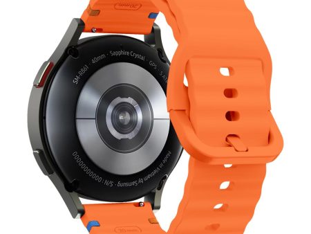 20mm Silicone Band Garminactive 5   Garmin vivoactive 5   Venu Sq Wave Design Watch Strap - Orange Fashion