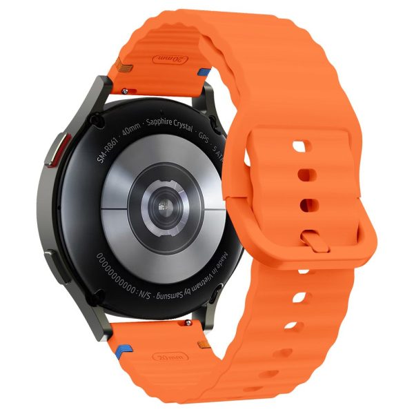 20mm Silicone Band Garminactive 5   Garmin vivoactive 5   Venu Sq Wave Design Watch Strap - Orange Fashion