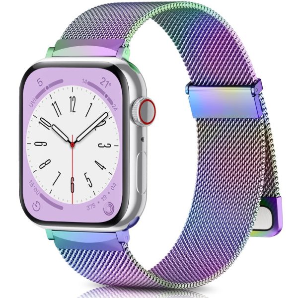 Apple Watch Series 49mm - 45mm - 44mm - 42mm Metal Strap Watchband - Multi-color For Discount