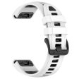 20mm Strap Garmin Fenix 8 43mm   Descent MK3   MK3i   epix Pro (Gen 2) 42mm Universal Silicone Watch Band - White+Black Online Sale