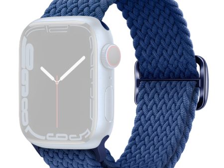 Apple Watch Series 9 8 7 41mm   6 5 4 SE (2022) SE (2023) SE 40mm   3 2 1 38mm Watch band Braided Nylon Strap - Sea Blue Online