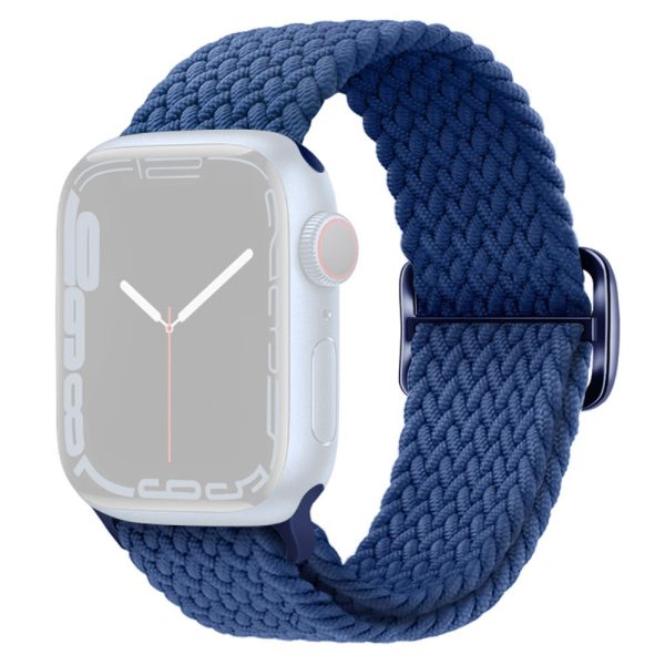 Apple Watch Series 9 8 7 41mm   6 5 4 SE (2022) SE (2023) SE 40mm   3 2 1 38mm Watch band Braided Nylon Strap - Sea Blue Online