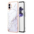 Marble Nothing Phone (1) case - White Marble Fashion