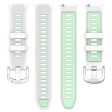 20mm Universal dual color cross strip silicone strap - White   Teal Green Online Sale