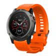 26mm Garmin Fenix 5X   5X Plus   Fenix 3   3 HR silicone watch band - Orange Online Hot Sale