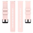 Amazfit Bip 3   Bip S silicone watch strap with black buckle - Light Pink Online Sale