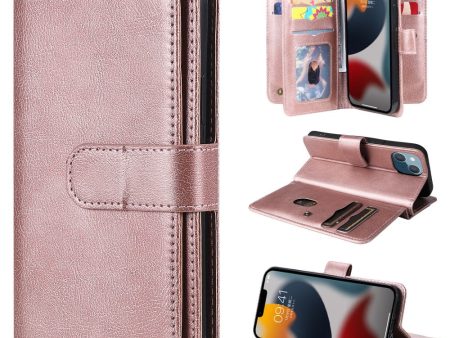 10-slot wallet case for iPhone 15 - Rose Gold on Sale