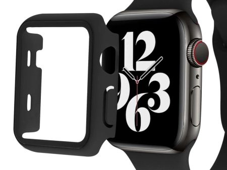 Apple Watch Ultra cover with tempered glass screen protector - Black Online Sale