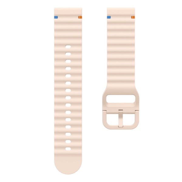 22mm Silicone Band Xiaomi Watch S4 Sport   Redmi Watch 5 Active Wave Design Watch Strap - Pink Supply