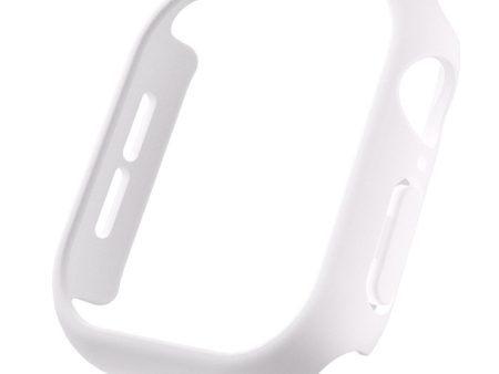 Apple Watch Series 10 42mm Case Matte Hollow Hard Bump Resistant Watch Protective Cover - White For Discount