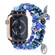 Apple Watch (45mm) unique blue crystal bead watch strap Online Hot Sale