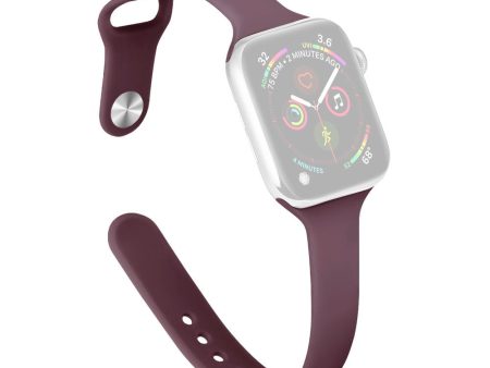 Apple Watch 41mm   40mm   38mm Slim Bands Wrist Strap - Smoke Purple Fashion