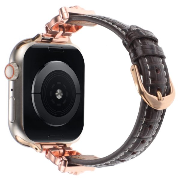 Apple Watch Series 49mm - 45mm - 44mm - 42mm Watchband - Rose Gold   Black For Discount