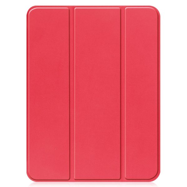 iPad 10.9 (2022) tri-fold leather case - Red For Discount