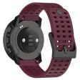 22mm silicone strap for Suunto watch - Wine Red Online now