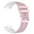 20mm silicone watch strap for Garmin watch - Pink   White Hot on Sale