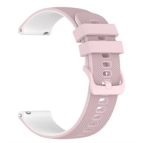 20mm silicone watch strap for Garmin watch - Pink   White Hot on Sale