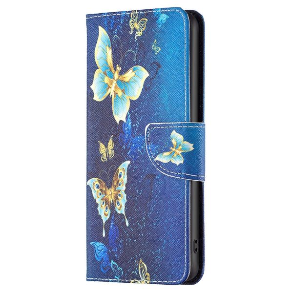 Wonderland TCL 40 SE flip case - Golden Butterflies Hot on Sale