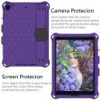 iPad 10.2 (2019) honeycomb EVA silicone combo case - Purple Online Sale