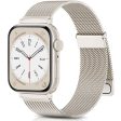 Apple Watch Series 49mm - 45mm - 44mm - 42mm Metal Strap Watchband - Starlight Cheap