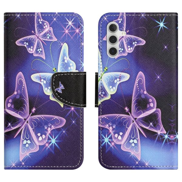 Wonderland Samsung Galaxy A55 flip case - Sparkling Butterflies Hot on Sale