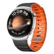 22mm Magnetic Strap Xiaomi Watch S4 Sport   Redmi Watch 5 Active Silicone Watch Band - Black+Orange Online Sale