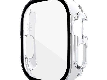 Apple Watch Ultra cover with tempered glass - Transparent For Cheap