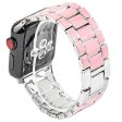 Apple Watch (45mm) 3 bead fashionable watch strap - Pink   Silver Cheap