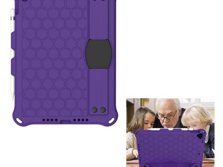 iPad 10.2 (2019) honeycomb EVA silicone combo case - Purple Online Sale