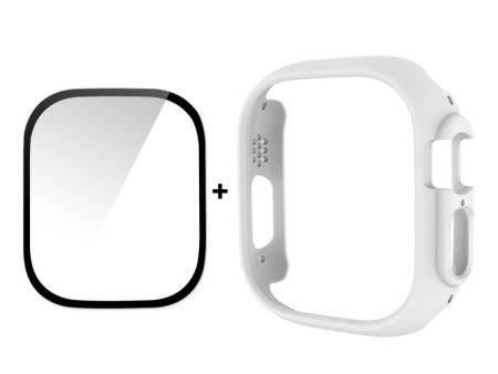 HAT PRINCE Apple Watch Ultra cover with screen protector - White Online Sale