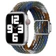 Apple Watch Series 9 45mm   Ultra 2 nylon braided strap - Jeans Colorful Fashion