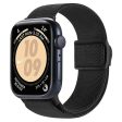 Apple Watch Series 9 8 7 41mm   6 5 4 SE (2022) SE (2023) SE 40mm   3 2 1 38mm Watch Band Elastic Nylon Strap - Black Online Hot Sale