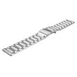 22mm Universal three bead stainless steel watch band - Silver For Cheap