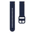 20mm Silicone Band Garminactive 5   Garmin vivoactive 5   Venu Sq Wave Design Watch Strap - Midnight Blue Hot on Sale