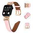 Apple Watch Series Universal 41mm 40mm 38mm Rose Gold Buckle Smart Watch Strap - Pink Discount